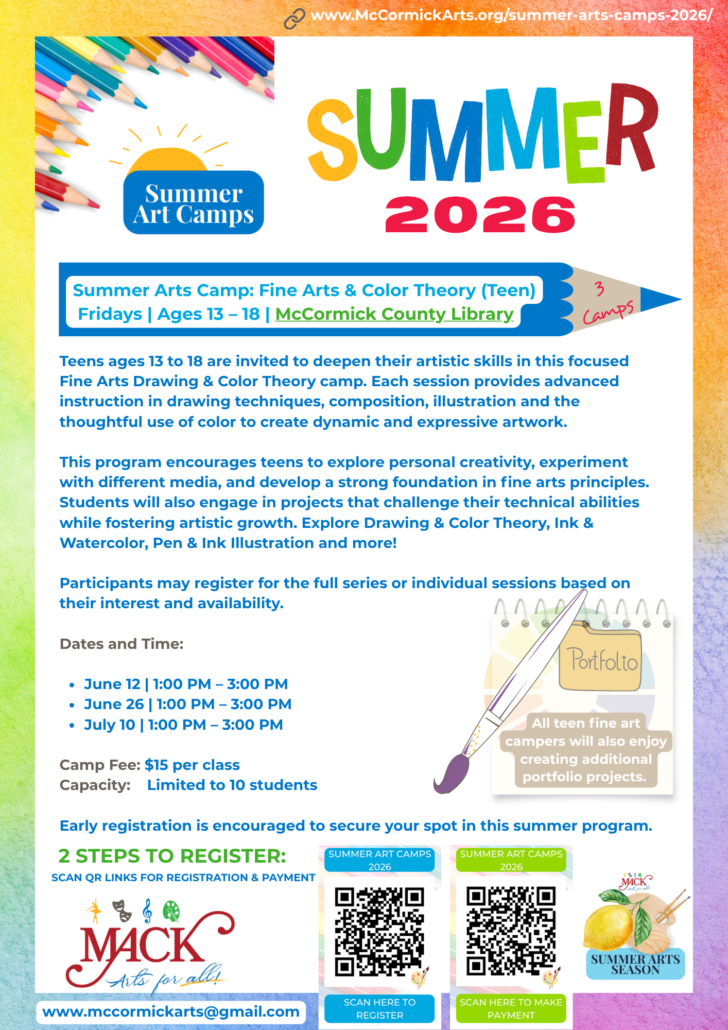 2 MACK Summer Arts Camps 2026_ Fine Arts & Color Theory